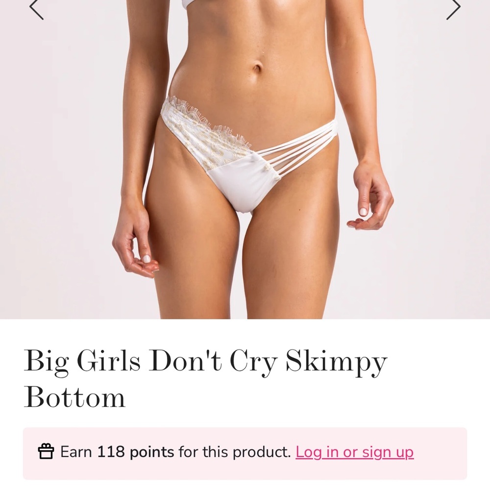 Beach bunny big girls don’t cry skimpy bottoms